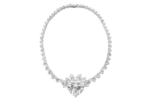 Christies diamond heart necklace