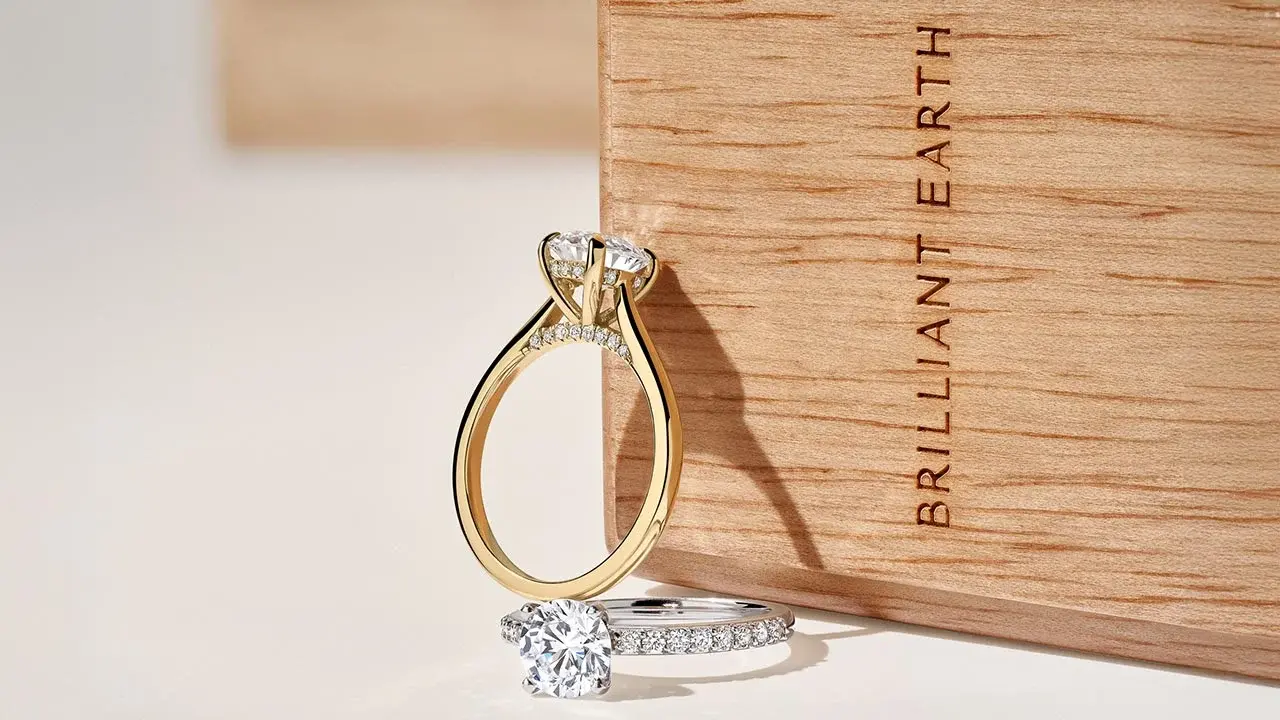 Diamond rings from Brilliant Earths Truly Brilliant collection credit Brilliant Earth
