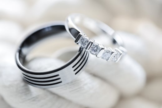 PGI platinum wedding bands credit Shutterstock 520