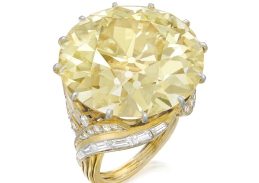 Phillips yellow diamond ring